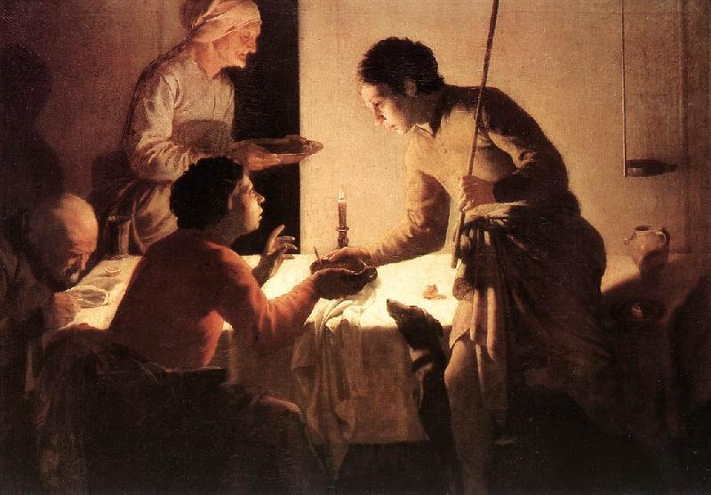 TERBRUGGHEN, Hendrick The Supper  et France oil painting art